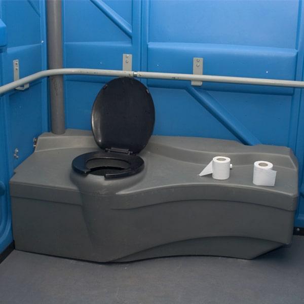 anyone can use an ada handicap porta potty, but they are specifically designed to accommodate disabled individuals